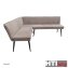 Eckbank 154 x 195 cm Mesilla Braun kurzer Schenkel links - 4