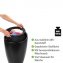 Hocker Mod. Candy Black matt, mit abnehmbarem Wäschesammler - 4
