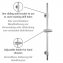 Duschstange Mod. Basic Chrom, 66 cm - 4