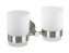 Zahnputzbecher Duo Mod. Bosio Edelstahl matt, rostfrei - 4
