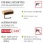 Toilettenpapierrollenhalter mit Schublade Mod. Bambusa, zur Wandmontage - 4