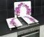 Herdabdeckplatte Universal Mod. Orchideenblüte 2er Set, für alle Herdarten - 4
