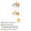 Vacuum-Loc® Eckregal 2 Etagen, Befestigen ohne bohren - 4