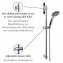 Brauseset Mod. Young Chrom, Länge Stange: 66 cm - 4