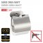 Turbo-Loc® Toilettenpapierhalter Mod. Orea Matt, mit Deckel - 4