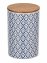 Aufbewahrungsdose Mod. Lorca 1,45 l , Keramikdose im mediterranen Ornamenten-Muster, Blau-Weiß - 4