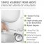 Premium WC-Sitz Mod. Canyon mit Relief, aus antibakteriellem Duroplast - 4
