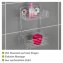 Vacuum-Loc® Wandregal 2 Etagen Mod. Bari, Befestigen ohne bohren - 4