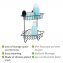 Vacuum-Loc® Eckregal 2 Etagen Mod. Bari Schwarz, Befestigen ohne bohren - 4