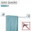 Vacuum-Loc® Badetuchstange Uno Mod. Quadro Edelstahl, Befestigen ohne bohren - 4