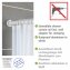Teleskop-Duschstange Mod. Luz 70 - 115 cm, Weiß, aus rostfreiem Aluminium - 4