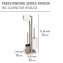 Stand WC-Garnitur Mod. Rivalta Taupe, Platte aus Sicherheitsglas - 4