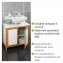 Waschbeckenunterschrank Mod. Finja, Waschbecken-Unterregal aus Bambus/MDF - 4