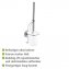 Vacuum-Loc® Wand WC-Garnitur Mod. Milazzo, Befestigen ohne bohren - 4