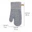 Topfhandschuhe Mod. Ada Stripes Grau, Silikonstreifen für sicheren Griff - 4