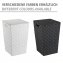 Wäschetruhe Mod. Adria Square Schwarz, 48 ltr. Fassungsvermögen - 4