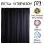 Anti-Schimmel Duschvorhang Uni Black, Textil (Polyester), 180 x 200 cm, waschbar - 4