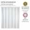 Anti-Schimmel Duschvorhang Uni White, Textil (Polyester), 120 x 200 cm, waschbar - 4