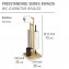 Stand WC-Garnitur Mod. Rivalta Allegre, aus Rattan und Bambus - 4