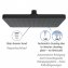Regenduschkopf Automatic Cleaning Schwarz, 25 x 17 cm - 4