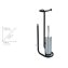 Stand WC-Garnitur Universalo Schwarz, integrierter Toilettenpapierhalter und WC-Bürstenhalter - 4