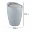 Hocker Mod. Candy Grey, mit abnehmbarem Wäschesammler - 4