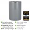 Schwingdeckeleimer Mod. Inca Grey, hochwertiger Kunststoff, 5 Liter - 4