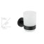 Zahnputzbecher Uno Mod. Bosio Black Edelstahl matt, rostfrei - 4