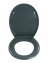 Premium WC-Sitz Mod. Ottana Dunkelgrau, aus antibakteriellem Duroplast mit Absenkautomatik - 4
