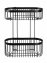 Wandregal 2 Etagen Mod. Classic Plus Black mit Vacuum-Loc® Adapter, Befestigen ohne bohren - 4