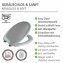 Premium WC-Sitz Mod. Ottana Hellgrau, aus antibakteriellem Duroplast - 4
