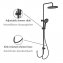 Duschsystem Softwater Schwarz, einfacher Anschluss an bestehende Armatur oder Wandanschlussbogen - 4