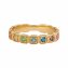 Ring 925 Silber vergoldet Zirkonia Rainbow - 4