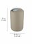 Bad-Accessoire Set Mod. Brasil Taupe, 4-teilig , Spezialkunststoff, bruchsicher - 4