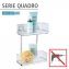 Vacuum-Loc® Wandregal 2 Etagen Mod. Quadro Edelstahl, Befestigen ohne bohren - 4