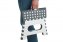 Klapphocker Mod. Secura, faltbarer Tritthocker - 4