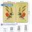 Herdabdeckplatte Universal Mod. Kornblumen, 2er Set, für alle Herdarten geeignet - 4