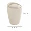 Hocker Mod. Candy Beige Leinenoptik, mit Wäschesack, mit abnehmbarem Wäschesammler - 4