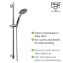 Brauseset Mod. Young Chrom, Länge Stange: 66 cm - 4