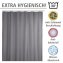 Anti-Schimmel Duschvorhang Uni Grey, Textil (Polyester), 180 x 200 cm, waschbar - 4