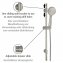Brauseset Mod. Young Edelstahl gebürstet, Länge Stange: 66 cm - 4