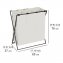 Wäschesammler Mod. Trio XL Beige, mit drei Fächern - 4