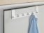 Türgarderobe Mod. Celano Weiß, 6 Haken, für Türfalzstärken bis 2 cm - 4
