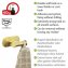Turbo-Loc® Wandhaken Mod. Orea Duo Gold Matt, Befestigen ohne bohren - 4