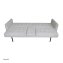 Sofa mit Knopfsteppung Elouisa Grau - 4