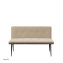 Bank 3-Sitzer Antikbraun/Taupe Joschka - 4