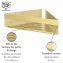 Turbo-Loc® Eckablage Mod. Genova Gold Matt, befestigen ohne Bohren mit Spezial-Klebepad - 4