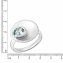 Ring 925 Silber matt Blautopas - 4