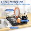Geschirrabtropfer Schwarz 3-teilig , abnehmbare Sortierelemente - 4