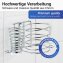Haartrocknerhalter und Glätteisenhalter Mod. Milano, mit Kabelhalter, zur Wandmontage - 4